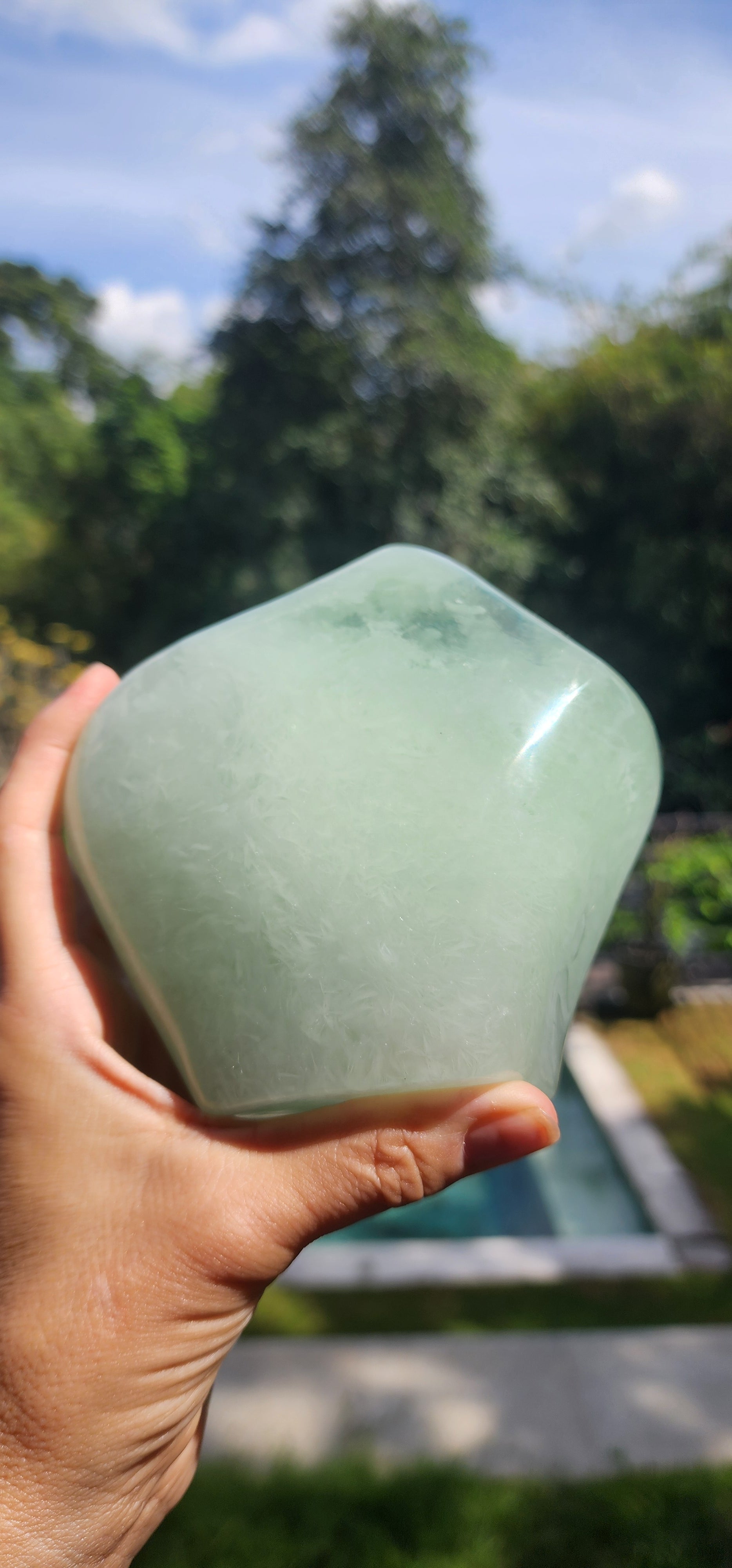 Polished Green Etherial Sacred Liquid