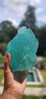Embody Your Dreams Sky Bubble Blue with Crystals Inside
