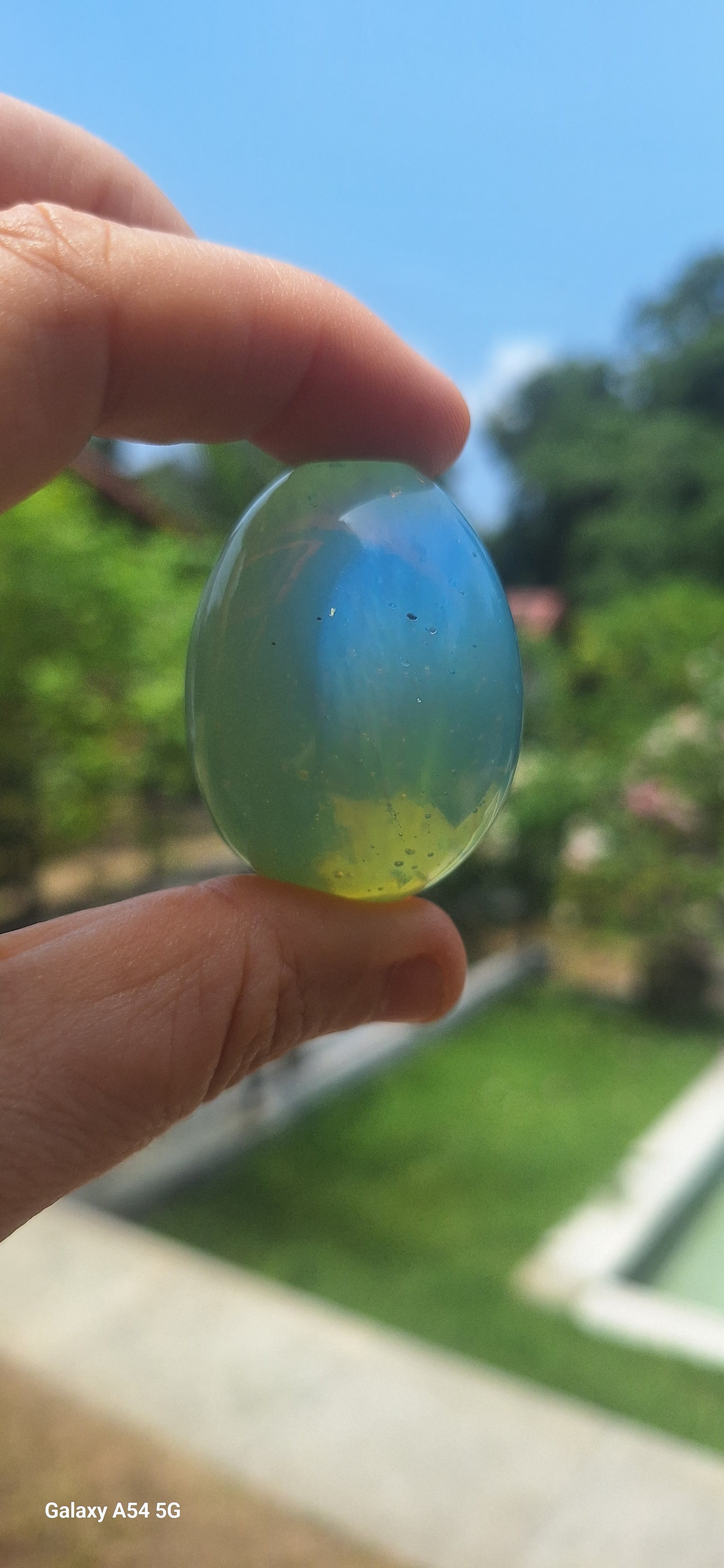 Healing Milky Blue /Gold  Andara Egg