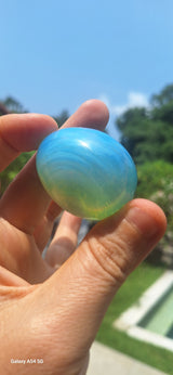Healing Milky Blue /Gold  Andara Egg