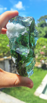 Turquoise Holographic Cloud Andara