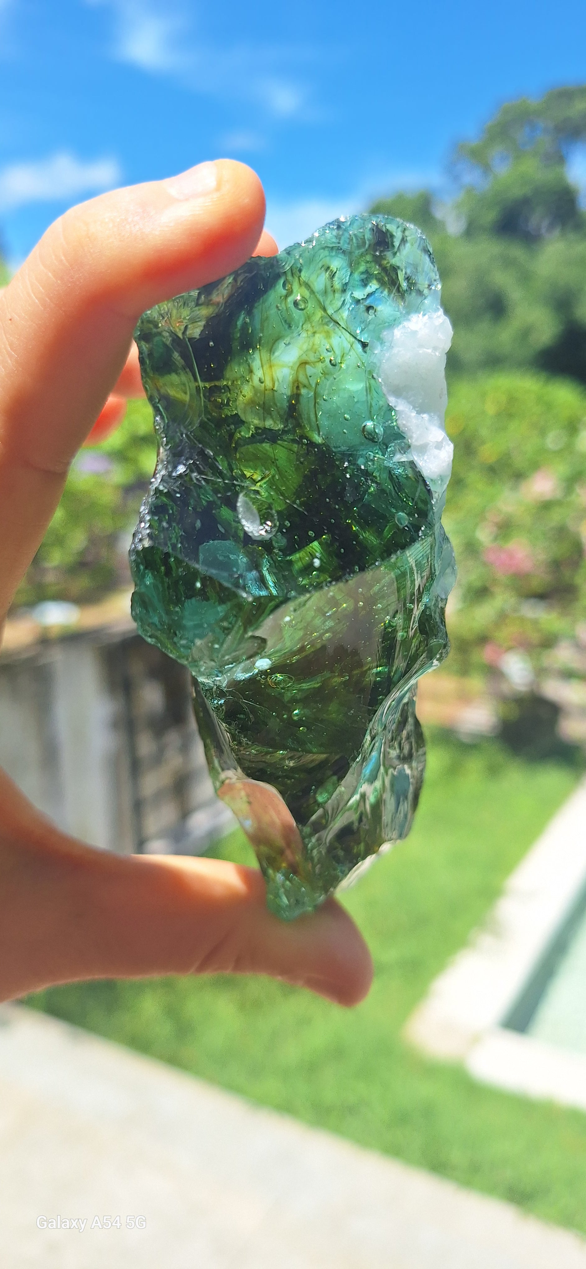 Turquoise Holographic Cloud Andara