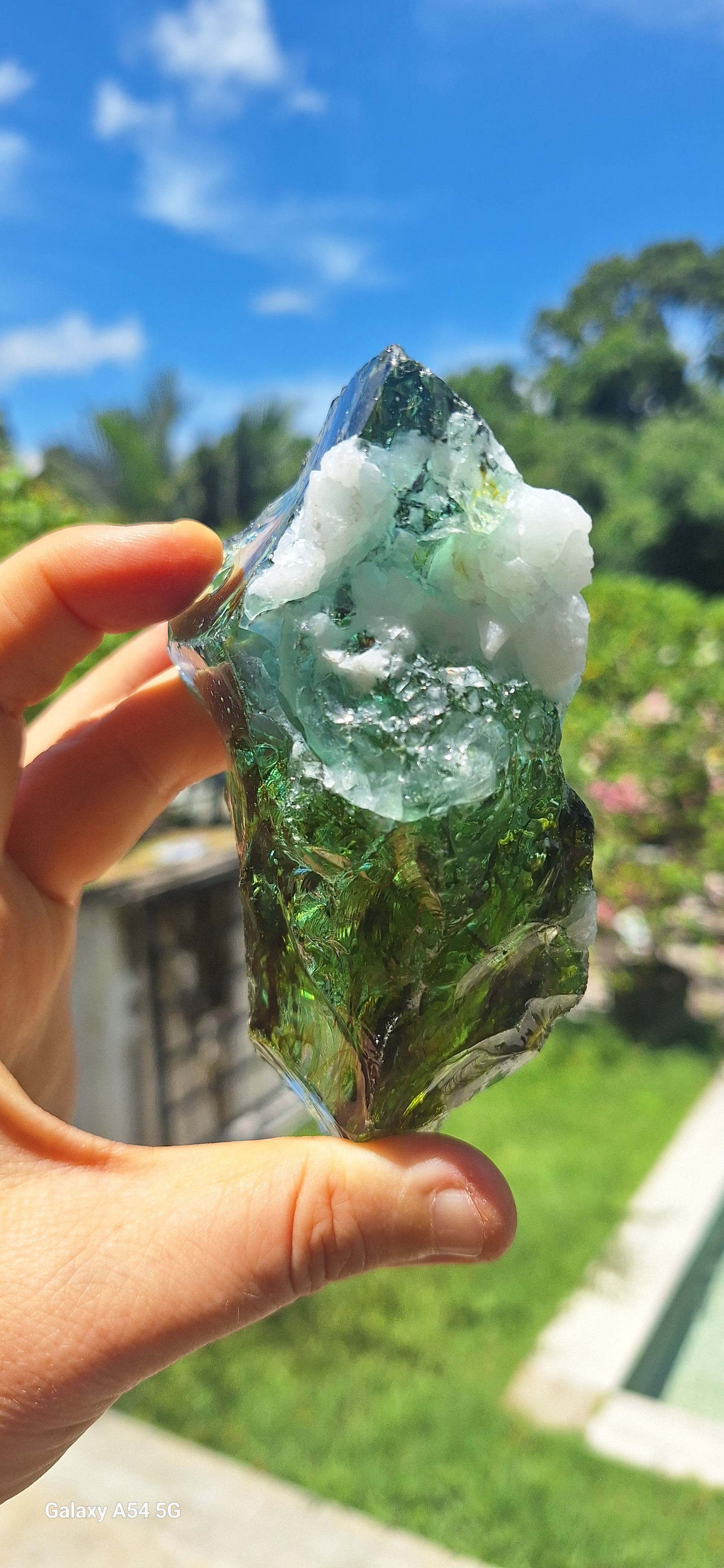 Turquoise Holographic Cloud Andara