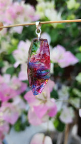 Darker Pink Raw Andara Pendant