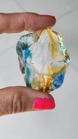 Rainbow Yellow Clear Blue Green Purple Andara Altar Piece
