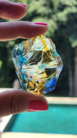 Rainbow Yellow Clear Blue Green Purple Andara Altar Piece