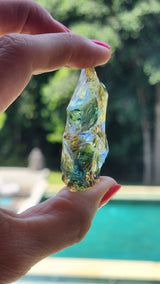 Rainbow Yellow Clear Blue Green Purple Andara Altar Piece