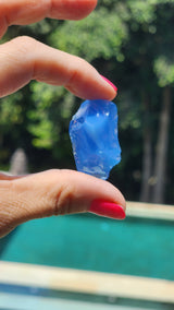 Rare Trio Opaque Baby Blue Light and Dark Purple Andara Altar Piece