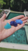 Rare Trio Opaque Baby Blue Light and Dark Purple Andara Altar Piece